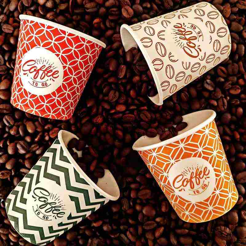 Customized double wall paper cups. Size - 8oz (240ml) and 12oz