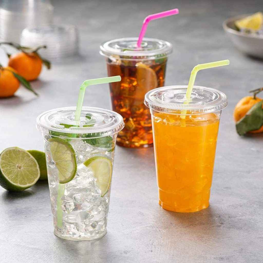 EarthChoice® Recycled Plastic Dome Lids with Large Hole for B Size Cold  Drink Cups