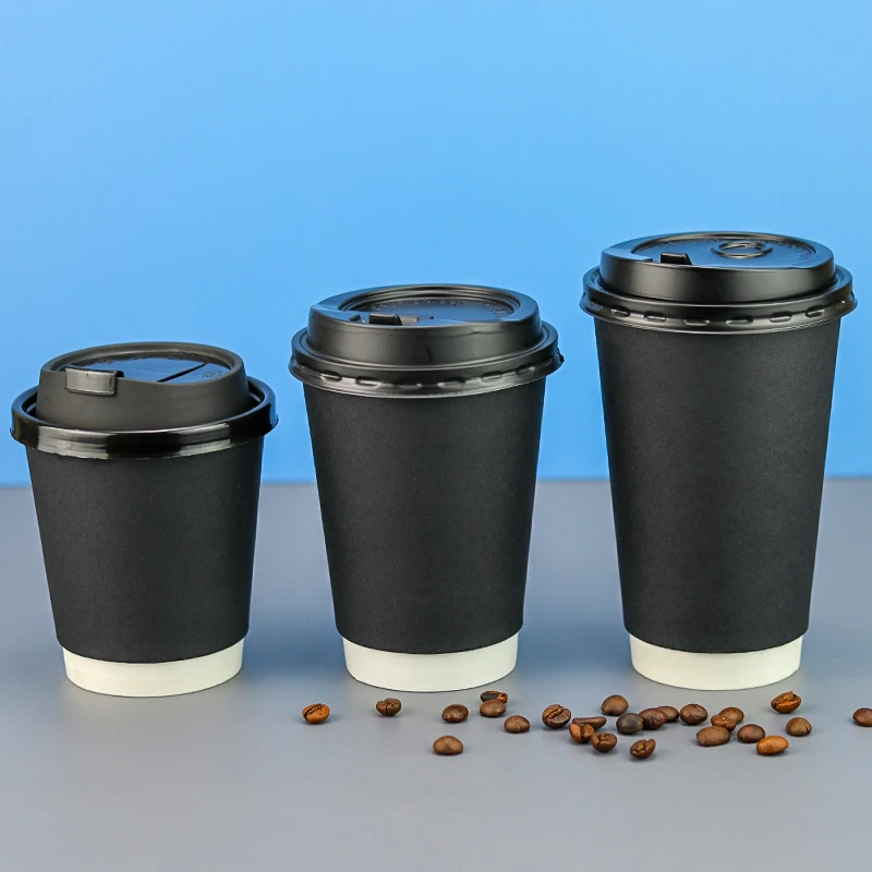 Black Paper Cups - Paper Cup Supplier & Manufacturer | 0% Plastic | EUDR
